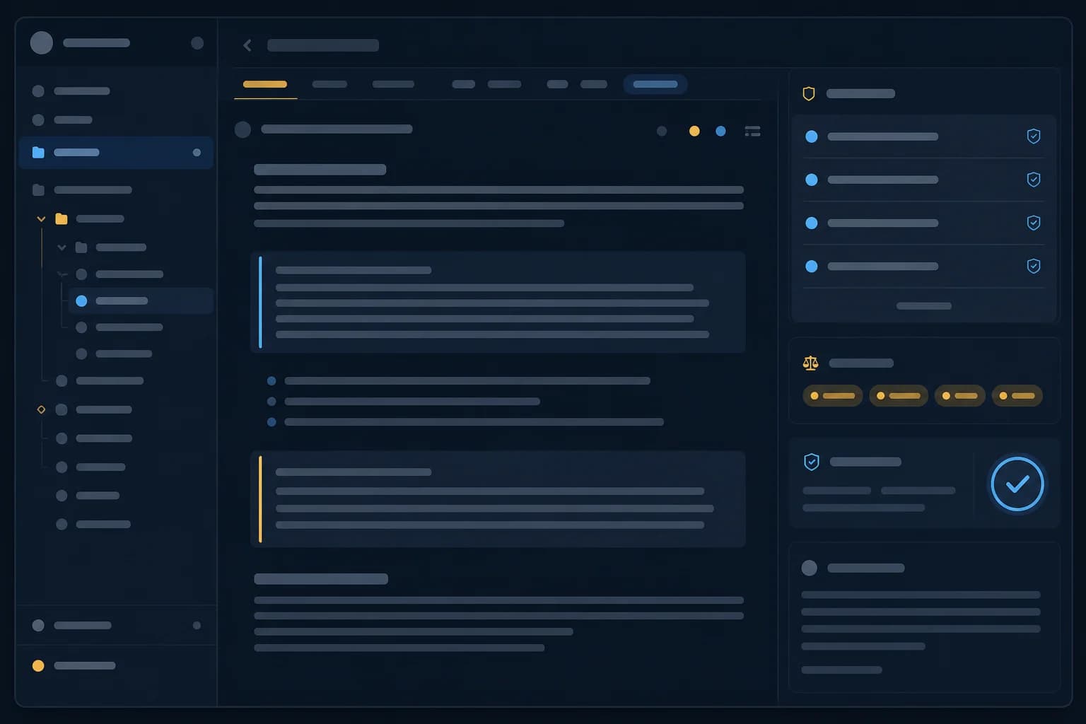 A reviewed knowledge workspace with source and approval panels